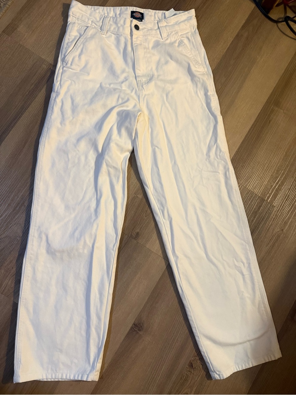 Dickies Women’s White Straight-Leg Work Chinos